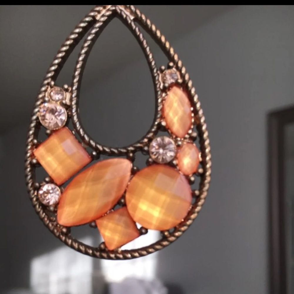 Rose gold earrings